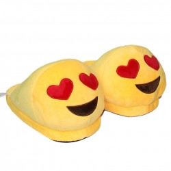 Chaussons Pantoufles Emoji Amoureux