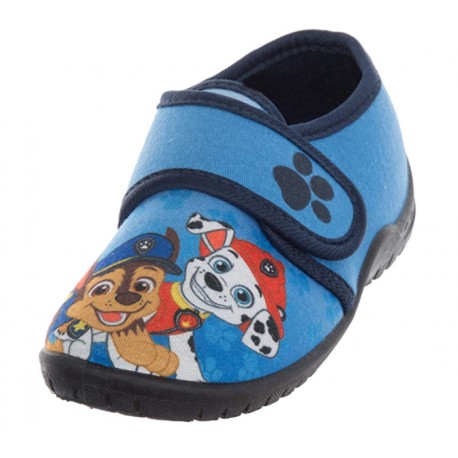 chaussons enfant en forme de peluche - pat patrouille bleu garcon