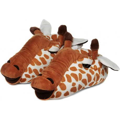 Chaussons Pantoufles Tête de girafe