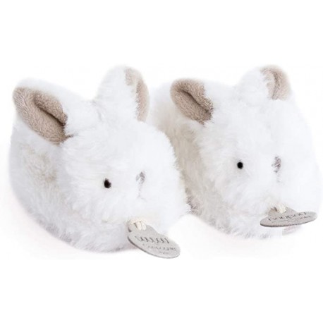 Chaussons Pantoufles Bébé Lapin Avec Hochet