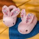 Chaussons Pantoufles Lapin peluche