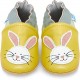 Chaussons Pantoufles Lapin en cuir pour enfant