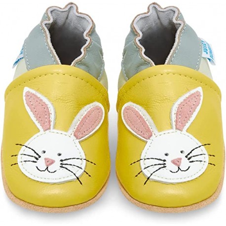 Chaussons Pantoufles Lapin en cuir pour enfant