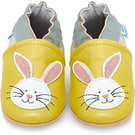 Chaussons Pantoufles Lapin en cuir pour enfant