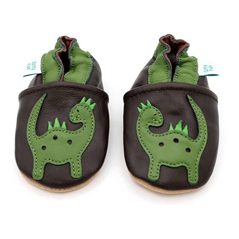 Acheter Chausson  Pantoufle Dinosaure en cuir modèle enfant