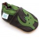 Chaussons Pantoufles Dinosaure en cuir pour les enfants