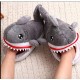 Chaussons Pantoufles Requin gris