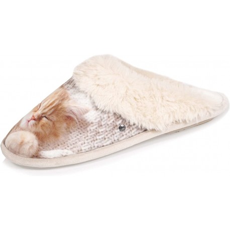 Chaussons Pantoufles Chat qui dort