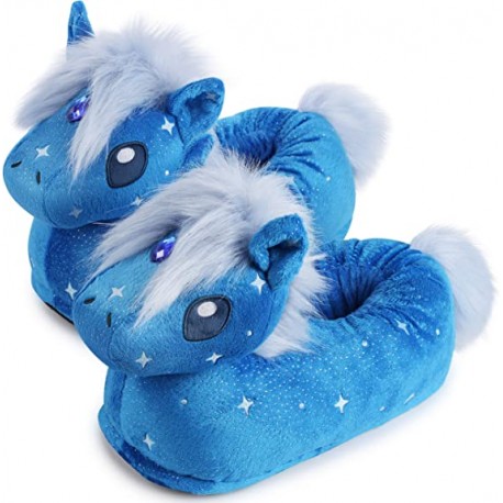 Acheter Chausson Pantoufle Cheval bleu phosporescent
