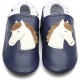 Chaussons Pantoufles Cheval en cuir