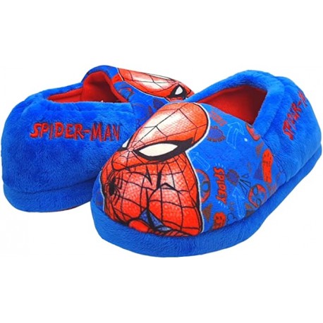 Chaussons Pantoufles Spiderman bleu