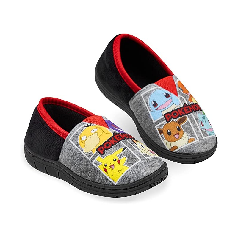 chaussons garcon pas cher  magasin pantoufles pokemon enfant