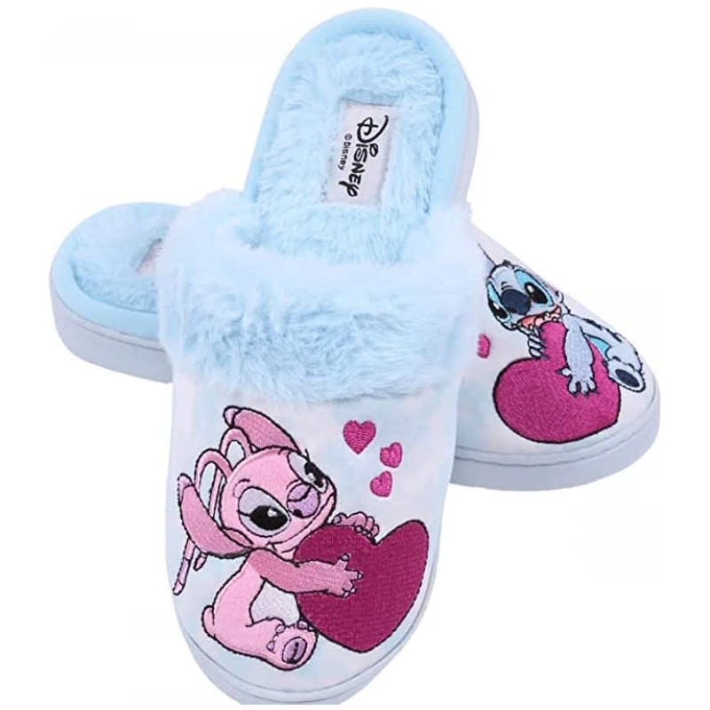 Disney Stitch Chaussons, Chaussons Doux, Pantoufles avec Semelle