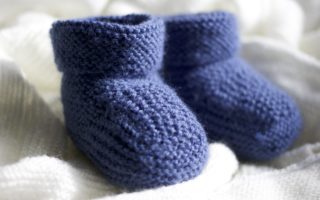 chaussons bébé tricot