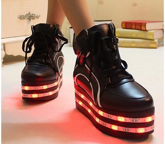 chausssures lumineuses compensées